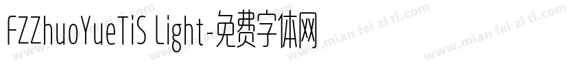 FZZhuoYueTiS Light字体转换